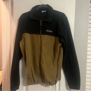 Columbia Black and Tan Full-Zip Fleece